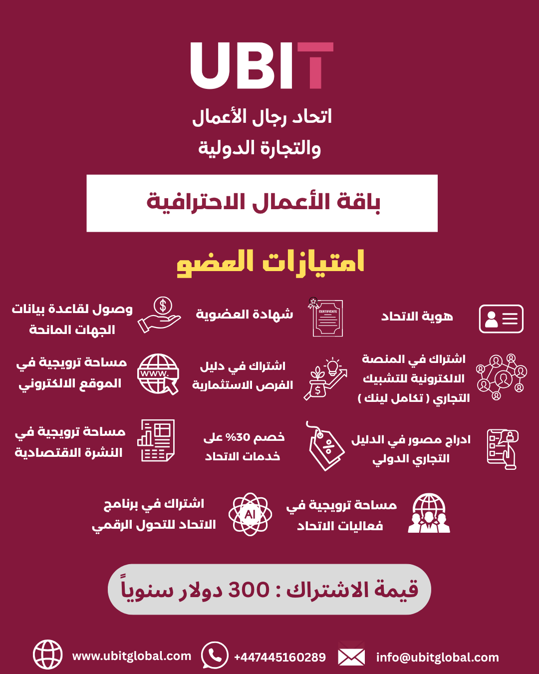 باقة الأعمال الاحترافية